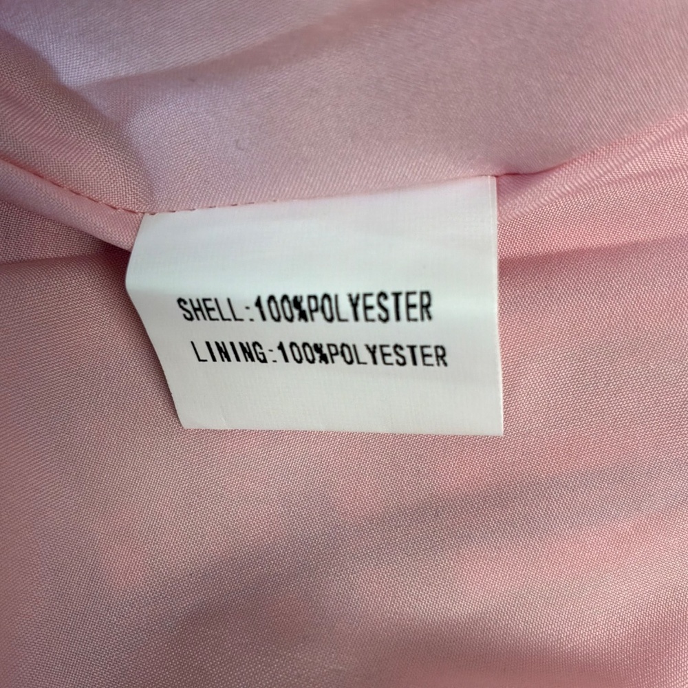 New Petal & Pup Dress Satin Pink Plaid Maxi Dress Size Medium - Picture 10 of 11